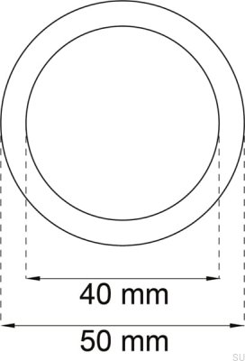Griffmulde für Schiebetüren 200 Chrom glänzend (2 Stück)