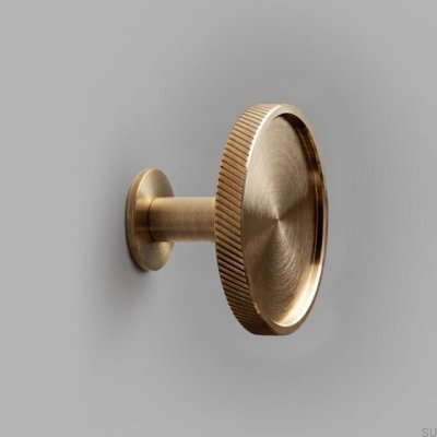 Wandhalter Rene L W Messing, gebürstet unbemalt