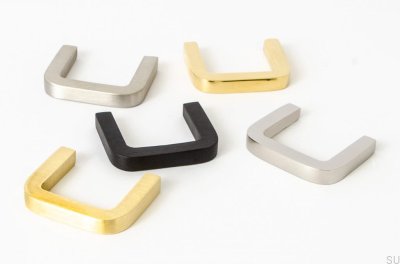 Möbelknopf Gewinde 38 Aluminium schwarz