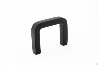 Möbelknopf Gewinde 38 Aluminium schwarz