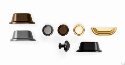 Möbelknopf Land 40 Gebürstetes Gold