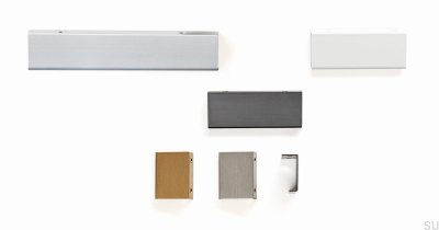 Möbelkante Möbelgriff Way 128 Aluminium weiß
