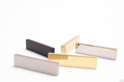 Clean Cut 64 Aluminium Schwarzer Möbelgriff