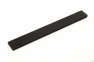 Clean Cut 128 Möbelgriff aus schwarzem Aluminium
