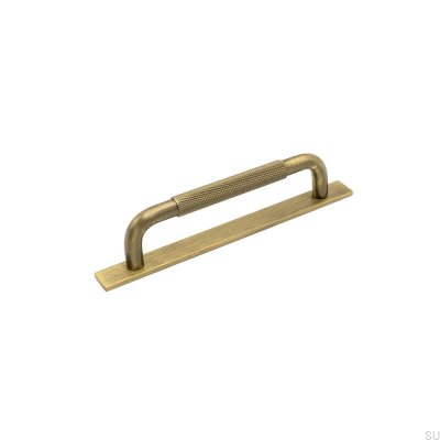 Verlängerter Möbelgriff mit Unterlegscheibe Helix 128, Antik Bronze