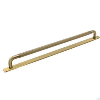 Länglicher Möbelgriff mit Unterlegscheibe Helix 224 Antique Bronze