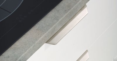 Vann 350 Edge Möbelgriff Silber gebürstetes Aluminium