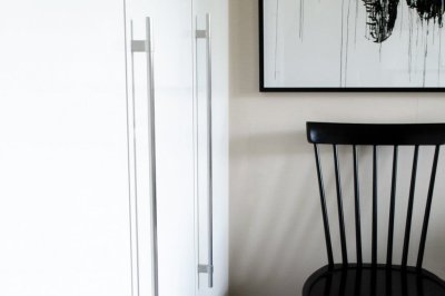 Möbelgriff längs Line Big 592, Stahl, gebürstet