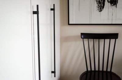 Line Big 592 Aluminium Schwarz Möbelgriff