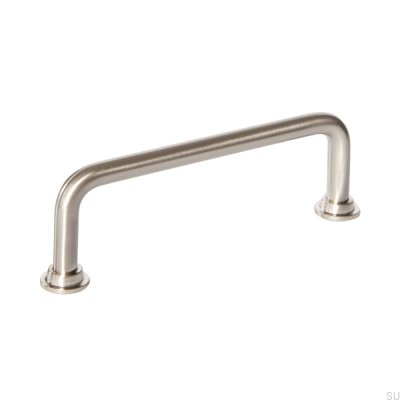 Länglicher Möbelgriff 1353 96 Care Stahl Silber lackiert