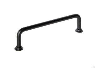 Möbelgriff lang 1353 128 Care Metal schwarz