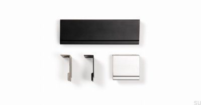 Stratt 32 Kantenmöbelgriff, eloxiertes Aluminium