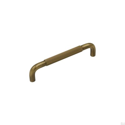 Helix Stripe 128 länglicher Möbelgriff Antik Bronze