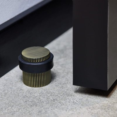 Fußzeile Helix Stripe Bodenstopper Antik bronze