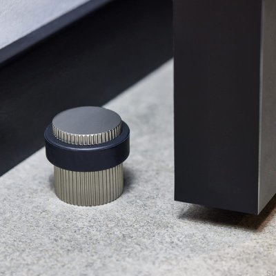 Fußzeile Helix Stripe Silber Bodentürstopper