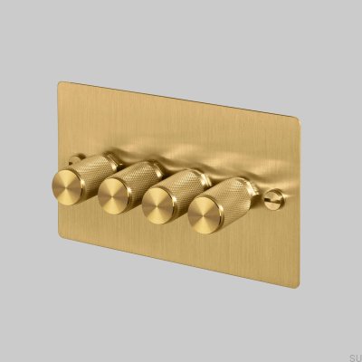 Cross 4G 120W LED-Dimmer Messing Britischer Standard