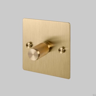Cross 1G 120W LED-Dimmer Messing Britischer Standard