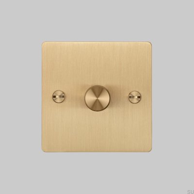 Cross 1G 120W LED-Dimmer Messing Britischer Standard