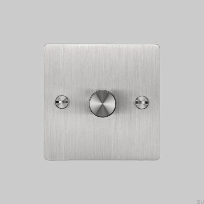 Cross 1G 120W LED-Dimmer Stahl Silber Britischer Standard