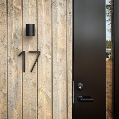 Hausnummer große Zahl 8 Aluminium
