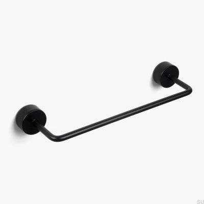 Länglicher Möbelgriff Luciola 128 Aluminium Schwarz