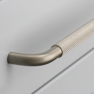 Verlängerter Möbelgriff Helix 608 Silber gebürstet