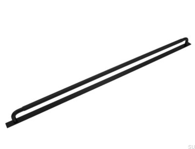 Länglicher Möbelgriff mit Unterlegscheibe Helix 608 Aluminium Mattschwarz
