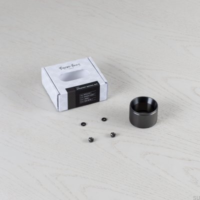 Auspuffdetail Lineares Stahl-Lampen-Dekorationsset in Gunmetal-Optik