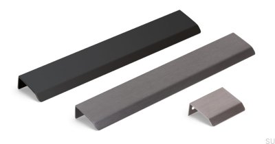 Curve 32 Edge Möbelgriff, Silber gebürstet