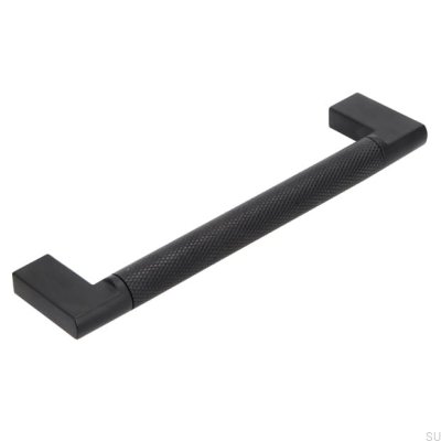Möbelgriff länglich 2457 128 Metall Schwarz matt