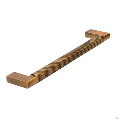 Möbelgriff länglich 2457 160 Antik Gold gebürstet
