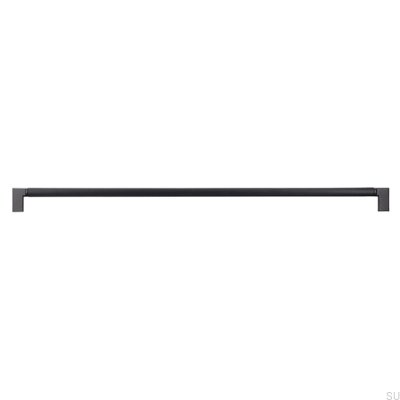 Möbelgriff länglich 2457 480 Metall Schwarz matt