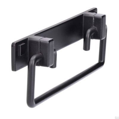 Möbelgriff länglich 2458 96 Metall Schwarz matt