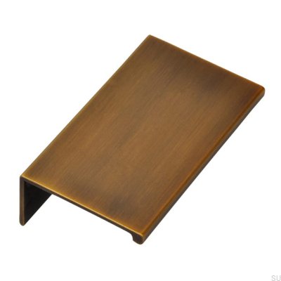 Möbelkantengriff 2446 48 Antik Gold Gebürstet