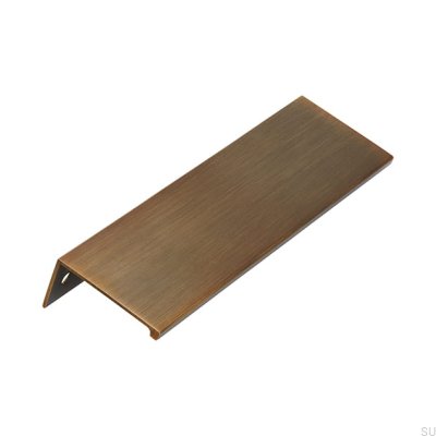 Möbelkantengriff 2446 128 Antik Gold Gebürstet