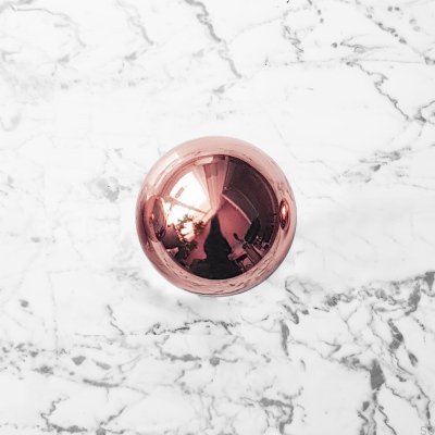 Odete M Möbelknopf Messing Kupfer Poliert