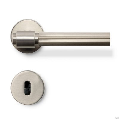 Helix Stripe 200 Silber Gebürsteter Türgriff