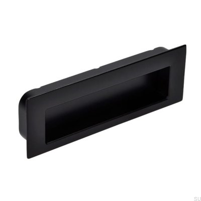 Versenkter Möbelgriff 2382 Metall Schwarz Matt