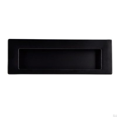 Versenkter Möbelgriff 2382 Metall Schwarz Matt