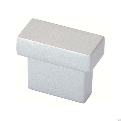 Möbelgriff länglich 1595 16 Silber matt