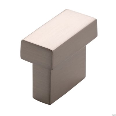 Länglicher Möbelgriff 1595 16 Silber gebürstet