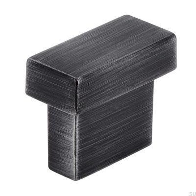 Möbelgriff länglich 1595 16 Antiksilber gebürstet