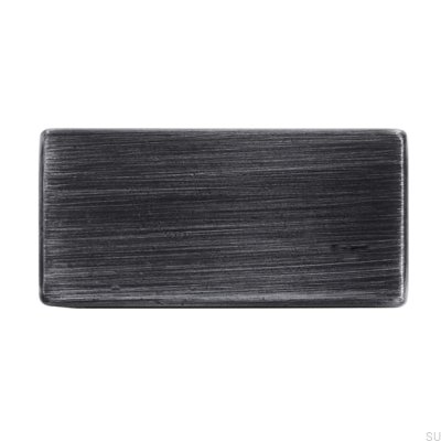 Möbelgriff länglich 1595 16 Antiksilber gebürstet