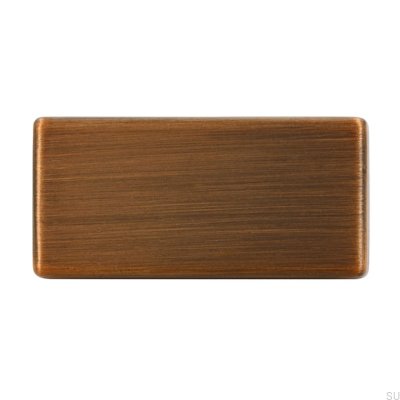 Möbelgriff länglich 1595 16 Antik Gold Gebürstet