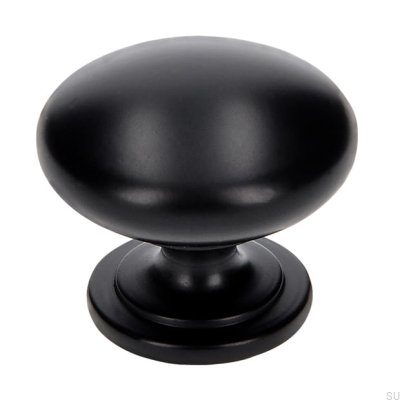 Möbelknopf 1533 Metall Schwarz Matt