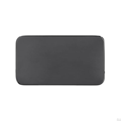 Möbelknopf 2411 Anthrazit poliert