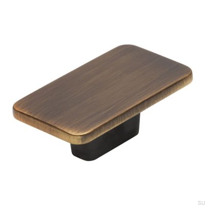 Möbelknopf 2411 Antik Gold Gebürstet