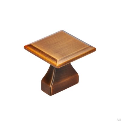 Möbelknopf 2439 16 Antik Gold Gebürstet