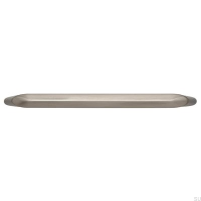 Länglicher Möbelgriff 2413 160 Nickel gebürstet