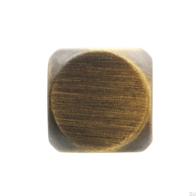 Möbelknopf 2389 Antik Gold Gebürstet